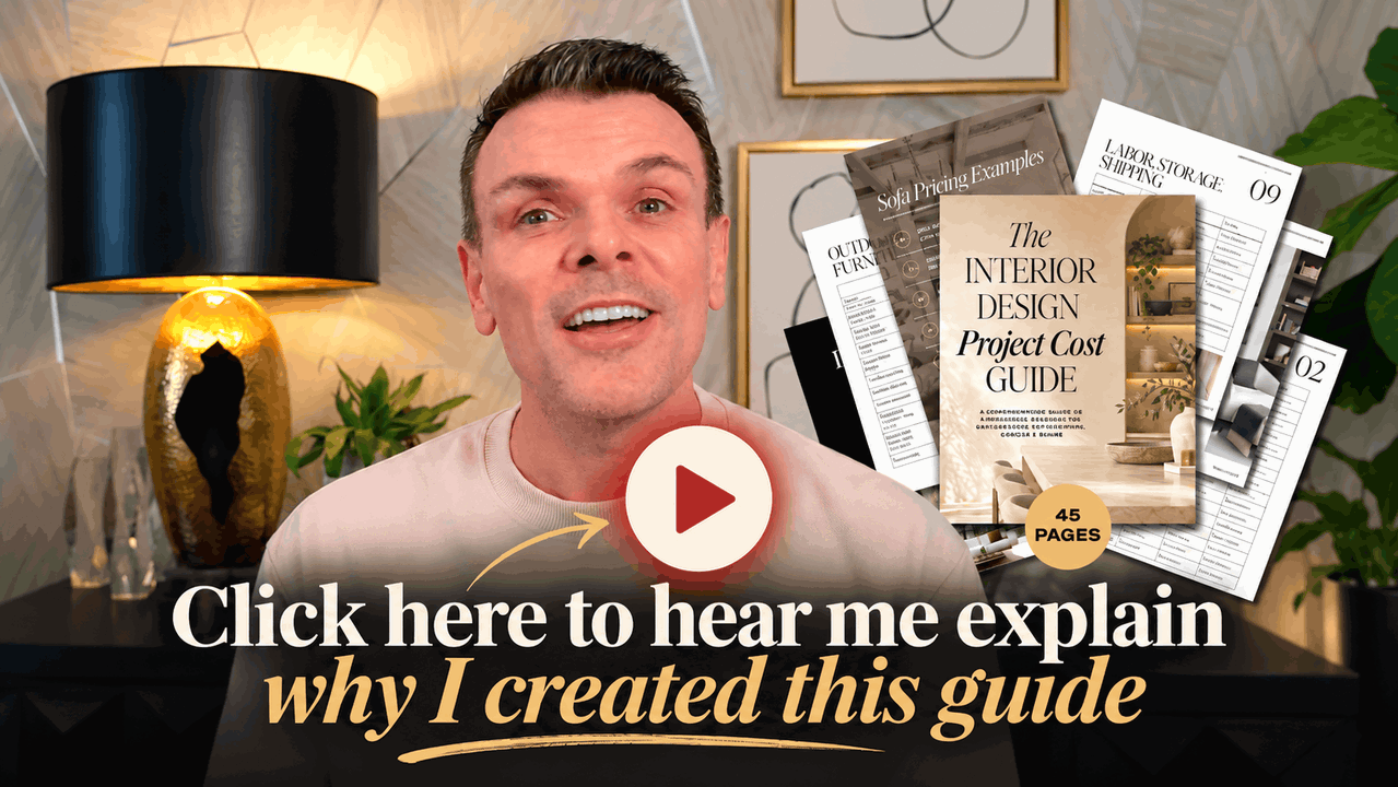 John McClain explaining why he created the Interior Design Project Cost Guide