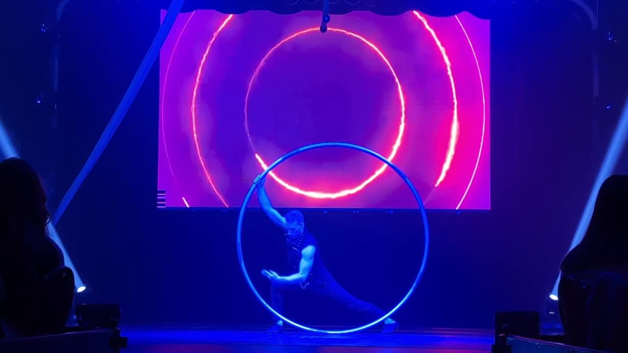 LED Cyr Wheel Performer Boston | Altus Entertainment