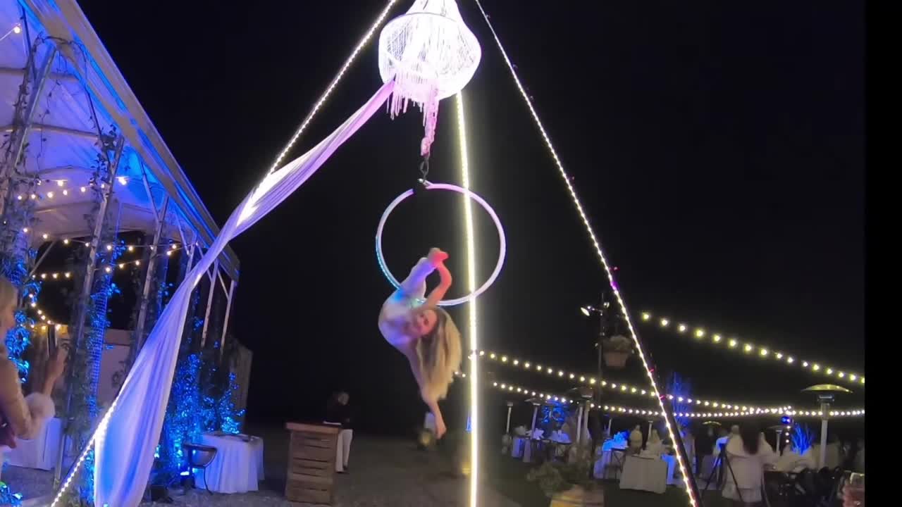 Aerial Lyra and LED Routine | Altus Entertainment