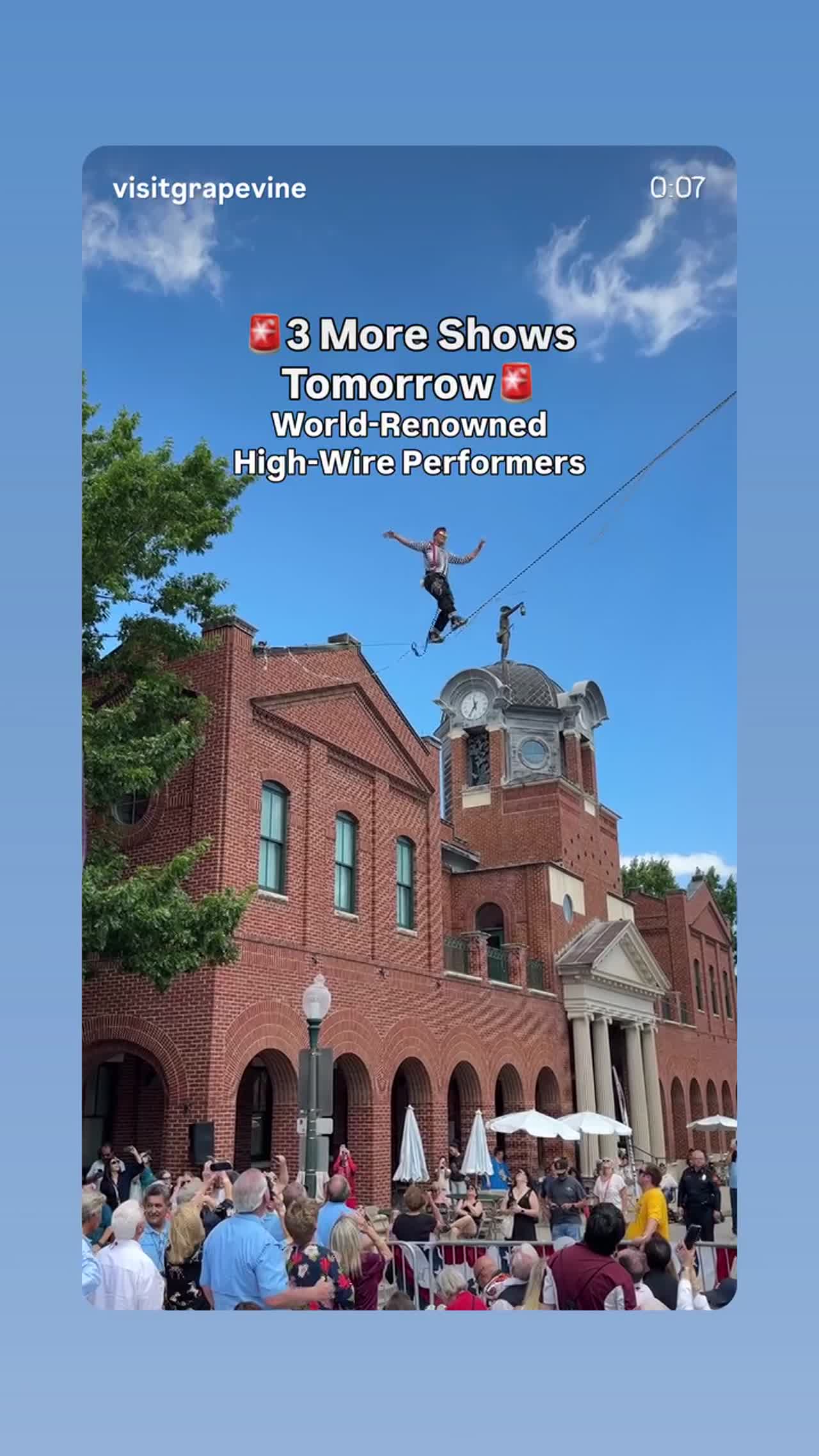 Outdoor Tightrope Aerialists | Altus Entertainment